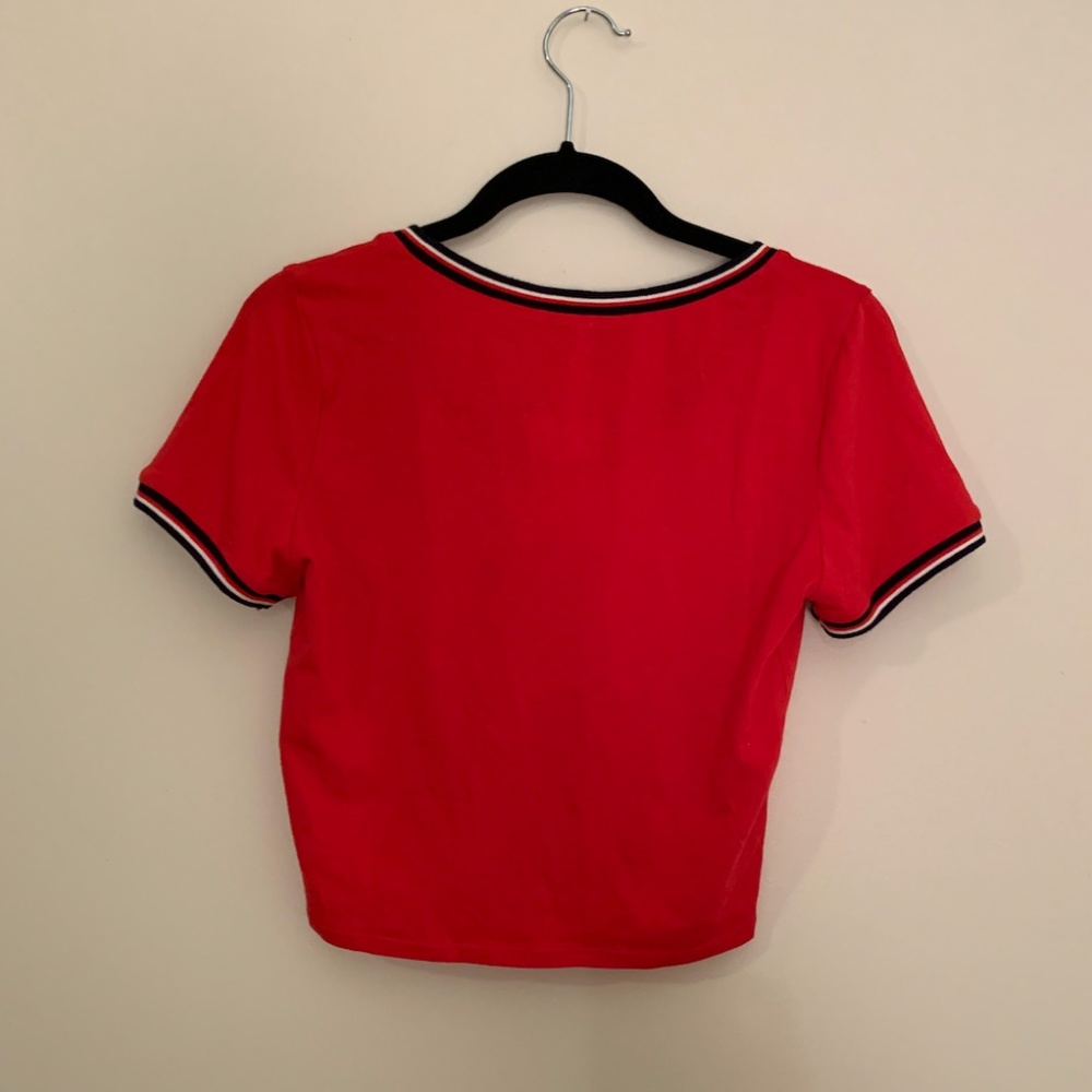 NWT Forever 21 Red Crop T Shirt - S - Picture 4 of 4